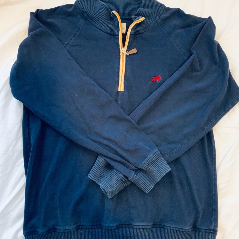 Men’s Cajun Clothing Co. Navy 1/4 Zip Size Medium